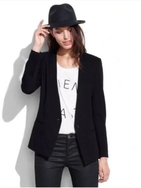 Madewell Black Tribune Blazer Size 4